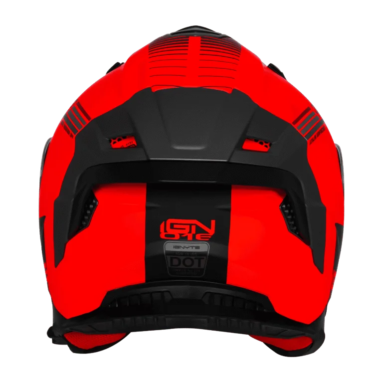 IGNYTE IGN-16 ISS DOT QUANTUMM MATT FLU RED+RED GREY C/V 580 MM WITH EXTRA SMOKE VISOR IGNYTE IGN-16 ISS DOT QUANTUMM MATT FLU RED+RED GREY C/V 580 MM WITH EXTRA SMOKE VISOR