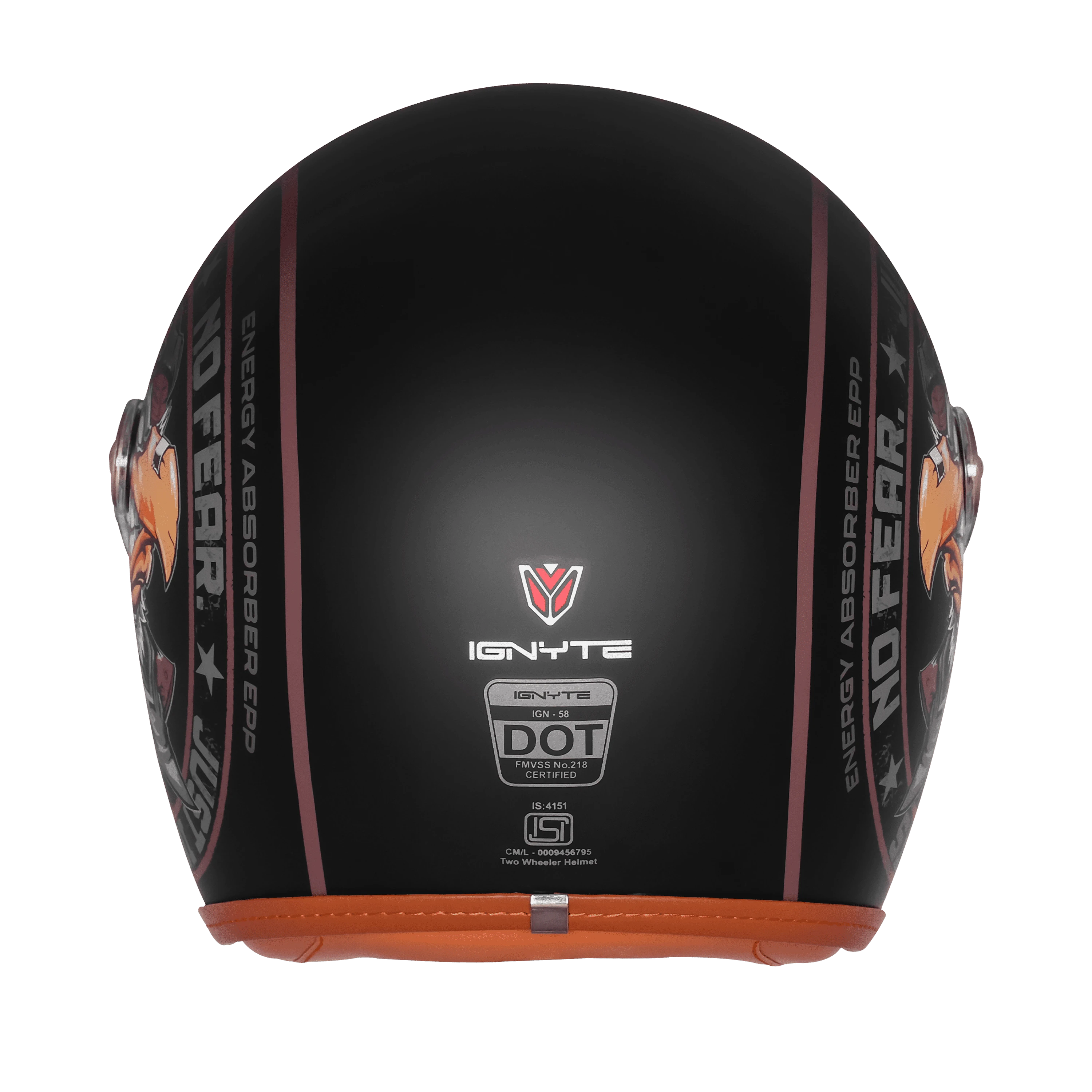 IGNYTE IGN-58 DOT EAGLE GLOSSY BLACK/DARK BROWN C/V 580 MM