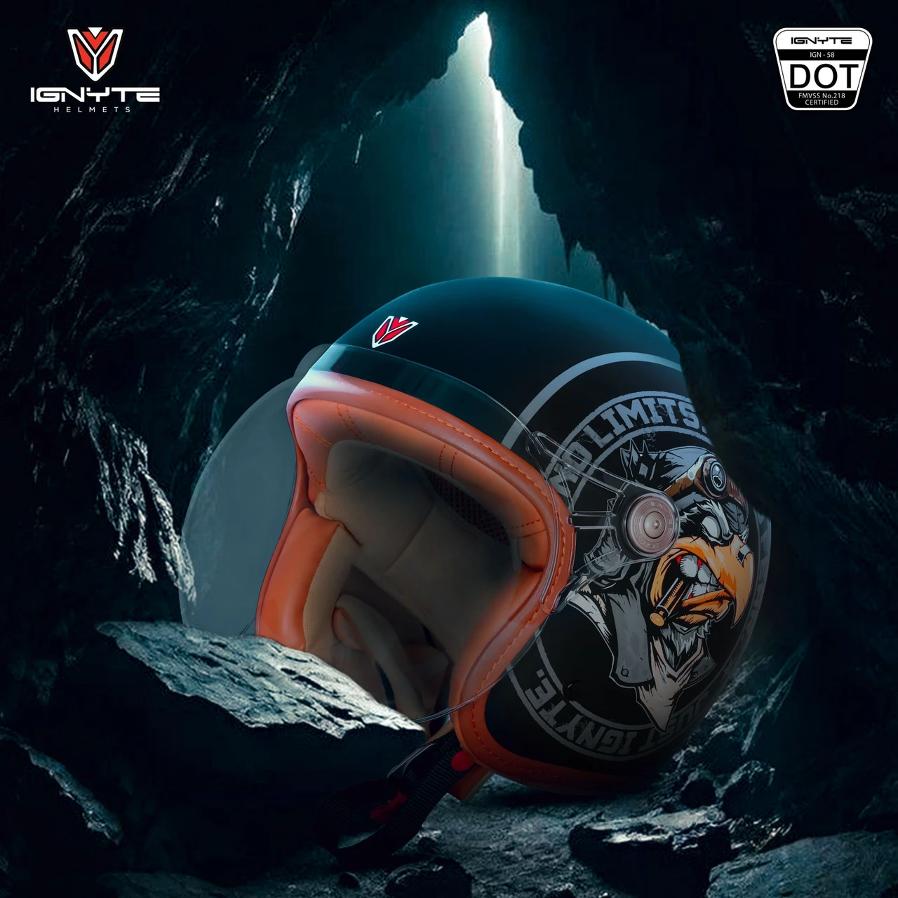 IGNYTE IGN-58 DOT EAGLE GLOSSY BLACK/GREY C/V 620 MM IGNYTE IGN-58 DOT EAGLE GLOSSY BLACK/GREY C/V 620 MM