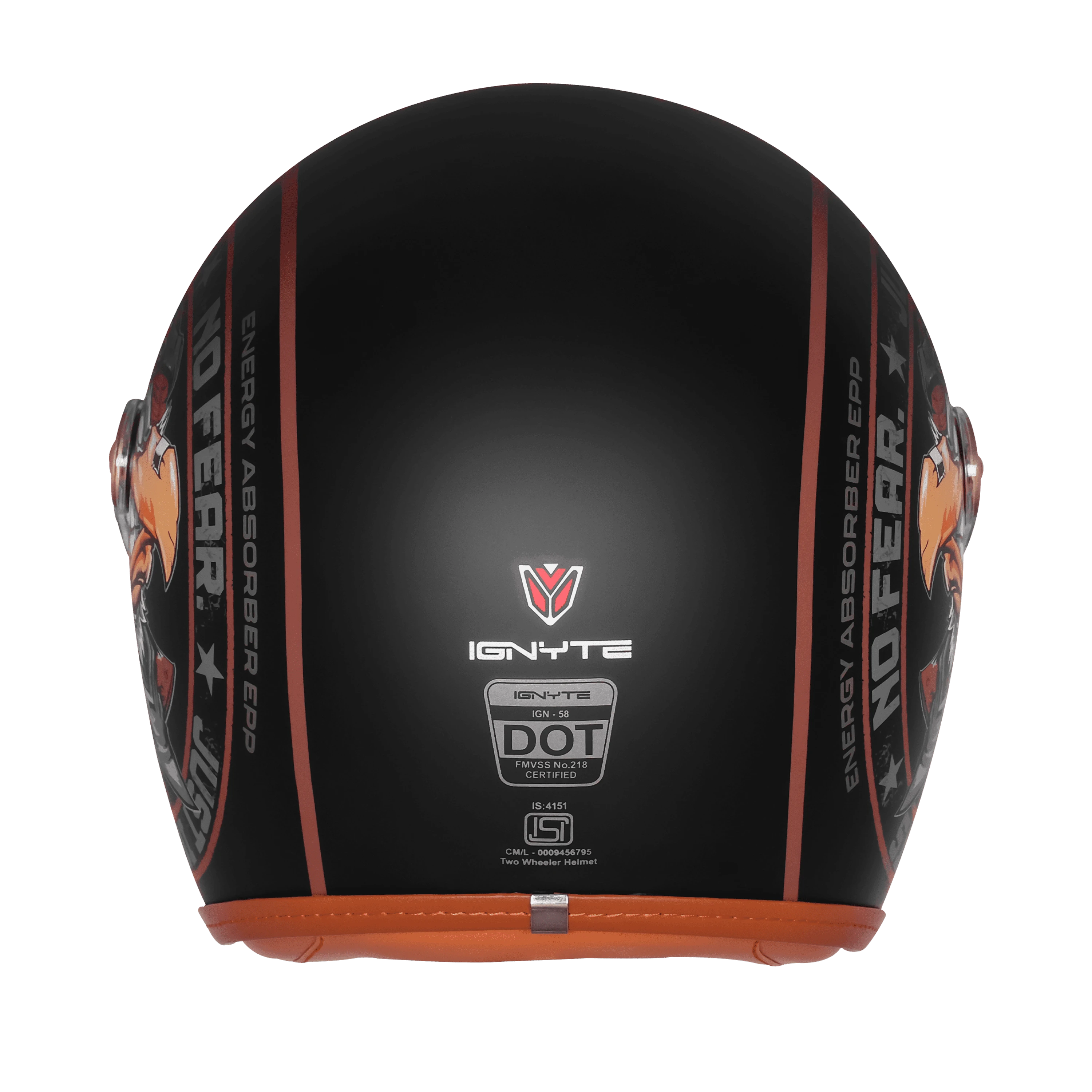 IGNYTE IGN-58 DOT EAGLE GLOSSY BLACK/LIGHT BROWN C/V 580 MM