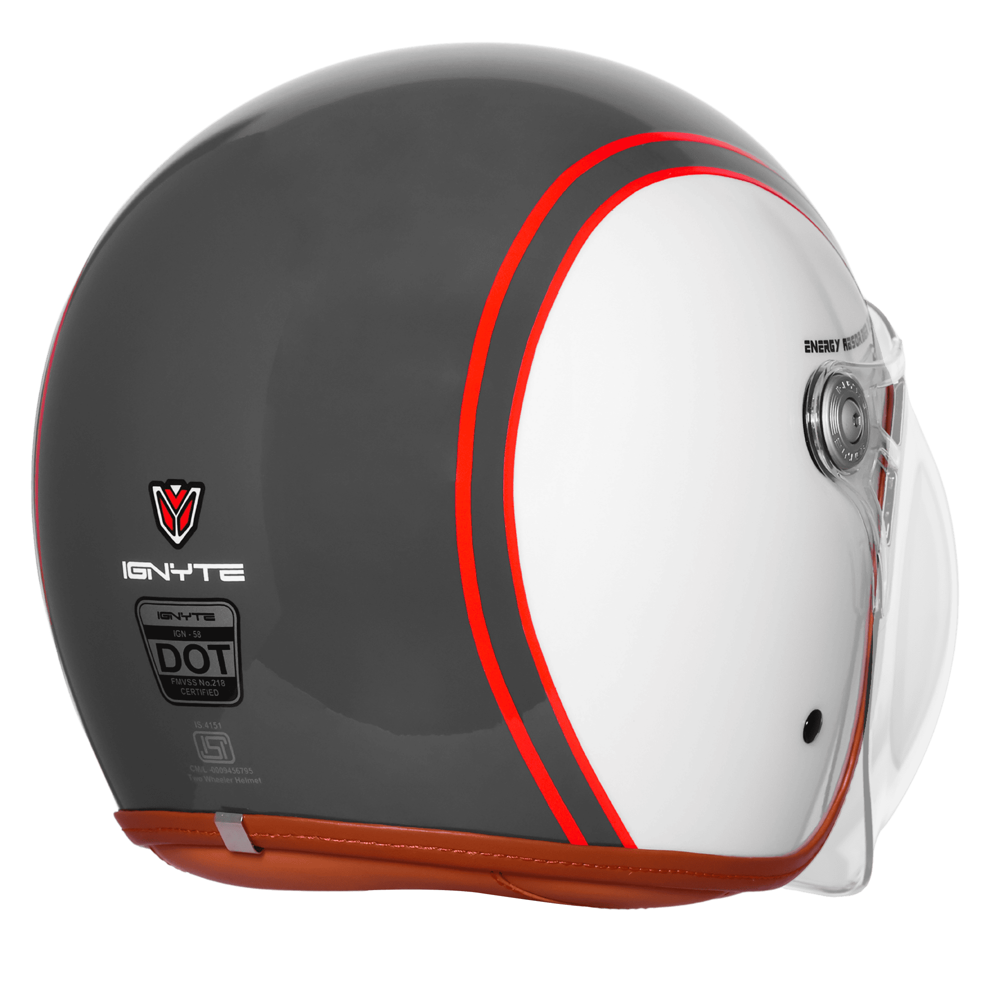 IGNYTE IGN-58 DOT SPECTRUM-5801 GLOSSY DARK GREY/WHITE 580 MM BUCKLE CLEAR+EXTRA LIGHT ORANGE VISOR+MINIUTRE IGNYTE IGN-58 DOT SPECTRUM-5801 GLOSSY DARK GREY/WHITE 580 MM BUCKLE CLEAR+EXTRA LIGHT ORANGE VISOR+MINIUTRE