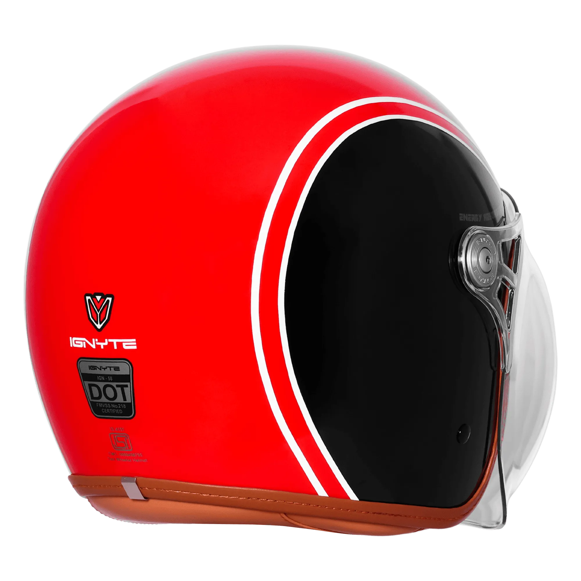 IGNYTE IGN-58 DOT SPECTRUM-5801 MATT RED/BLACK 600MM BUCKLE CLEAR+EXTRA LIGHT ORANGE VISOR+MINIUTRE IGNYTE IGN-58 DOT SPECTRUM-5801 MATT RED/BLACK 600MM BUCKLE CLEAR+EXTRA LIGHT ORANGE VISOR+MINIUTRE