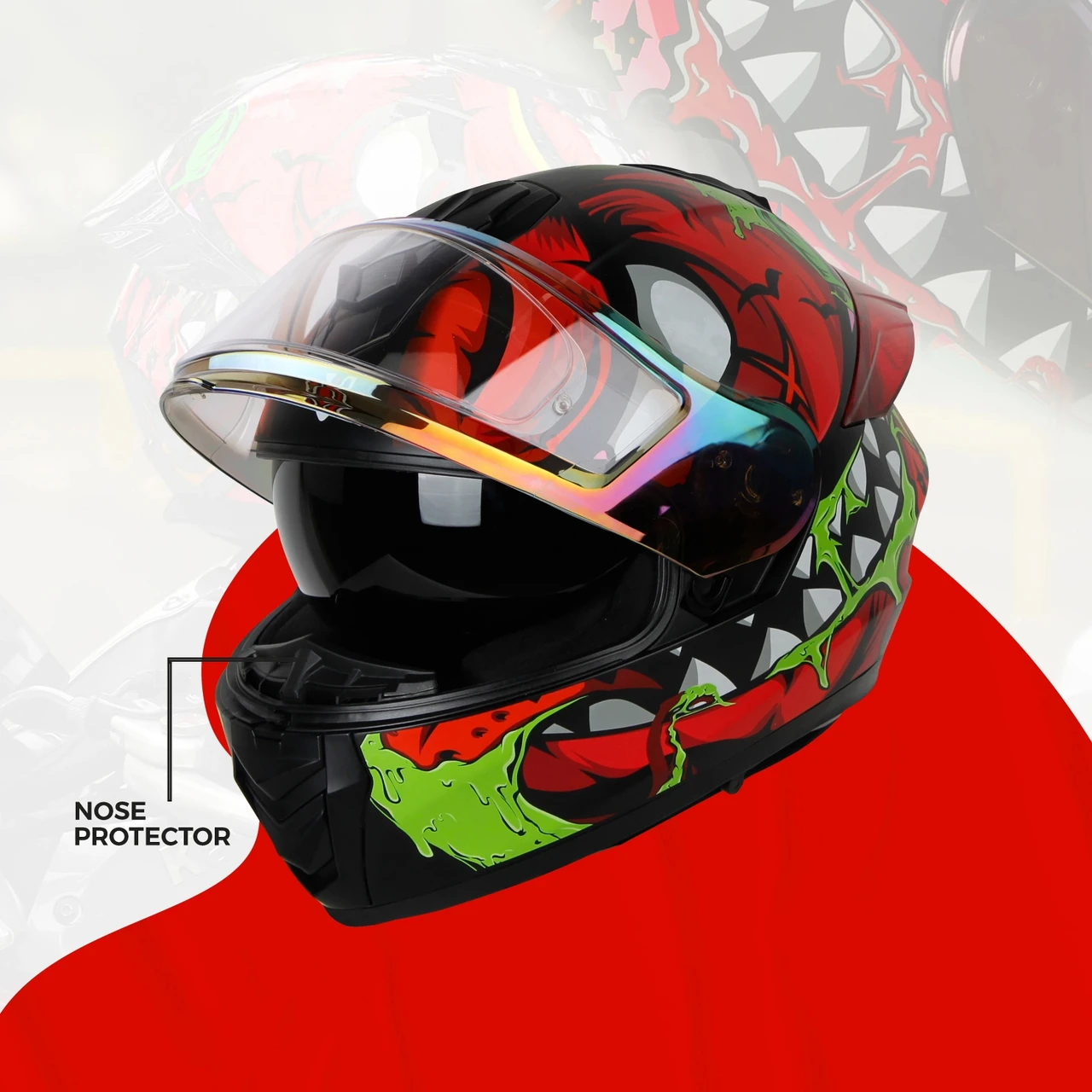 IGNYTE IGN-8 PUMPKIN GLOSSY BLACK/RED D/V 580 MM RED SPOILER IGNYTE IGN-8 PUMPKIN GLOSSY BLACK/RED D/V 580 MM RED SPOILER