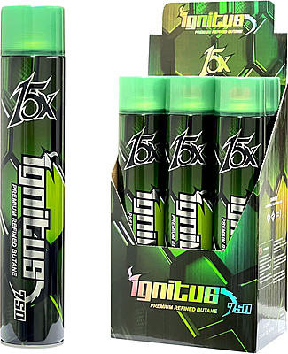 Ignitus Premium Refined Butane 750ml - 6ct