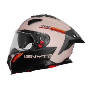 IGNYTE IGN-16 ISS DOT QUANTUMM GLOSSY WARM GREY 5C/RED ORANGEC/V 580 MM WITH EXTRA SMOKE VISOR
