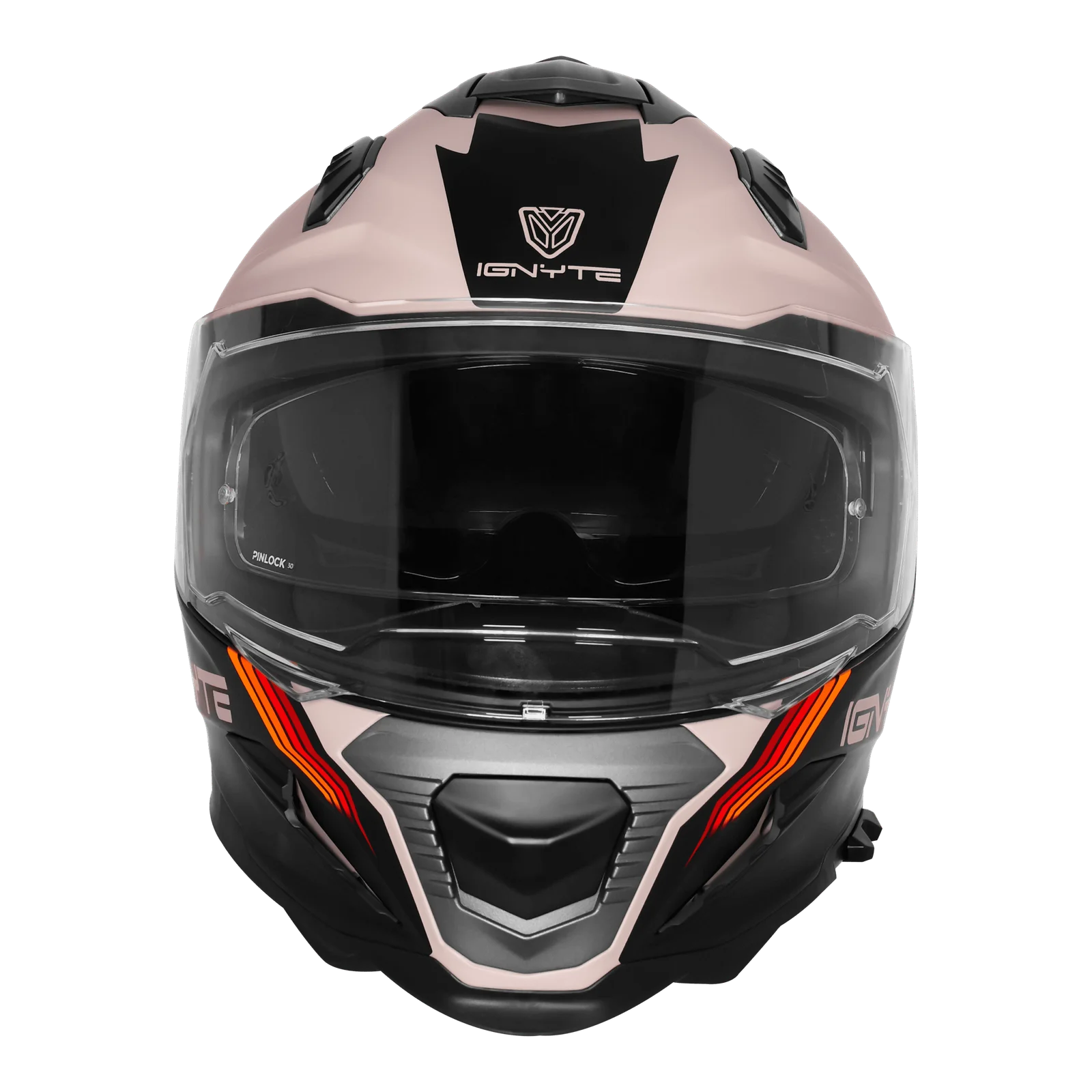 IGNYTE IGN-16 ISS DOT QUANTUMM GLOSSY WARM GREY 5C/RED ORANGEC/V 580 MM WITH EXTRA SMOKE VISOR