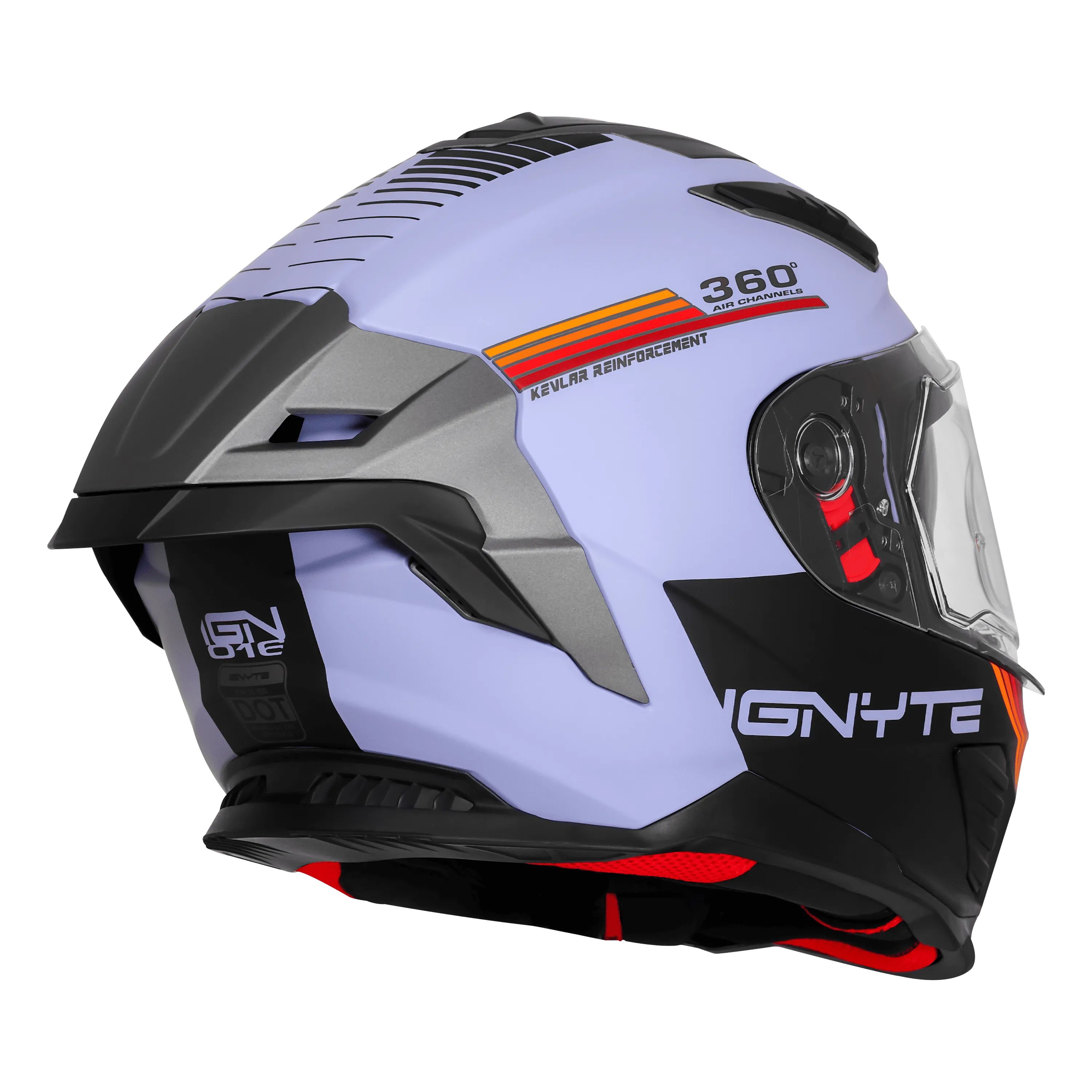 IGNYTE IGN-16 ISS DOT QUANTUMM MATT METAL BLUE/RED ORANGE C/V 580 MM WITH EXTRA SMOKE VISOR IGNYTE IGN-16 ISS DOT QUANTUMM MATT METAL BLUE/RED ORANGE C/V 580 MM WITH EXTRA SMOKE VISOR