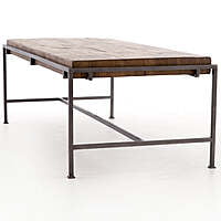 Memphis Coffee Table with Solid Wood Top