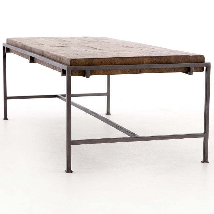 Memphis Coffee Table with Solid Wood Top