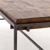 Memphis Coffee Table with Solid Wood Top