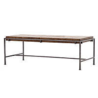 Memphis Coffee Table with Solid Wood Top