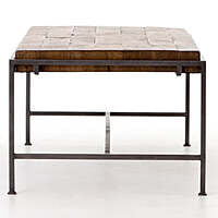 Memphis Coffee Table with Solid Wood Top