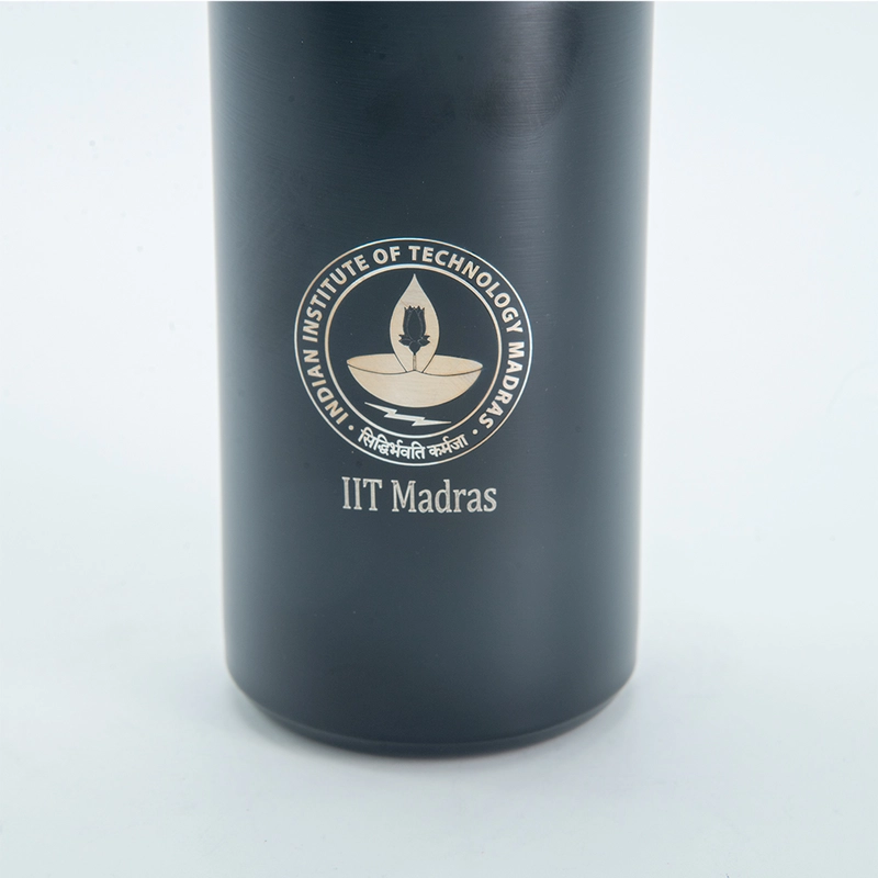 IITM matte black stainless steel flask
