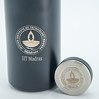 IITM matte black stainless steel flask