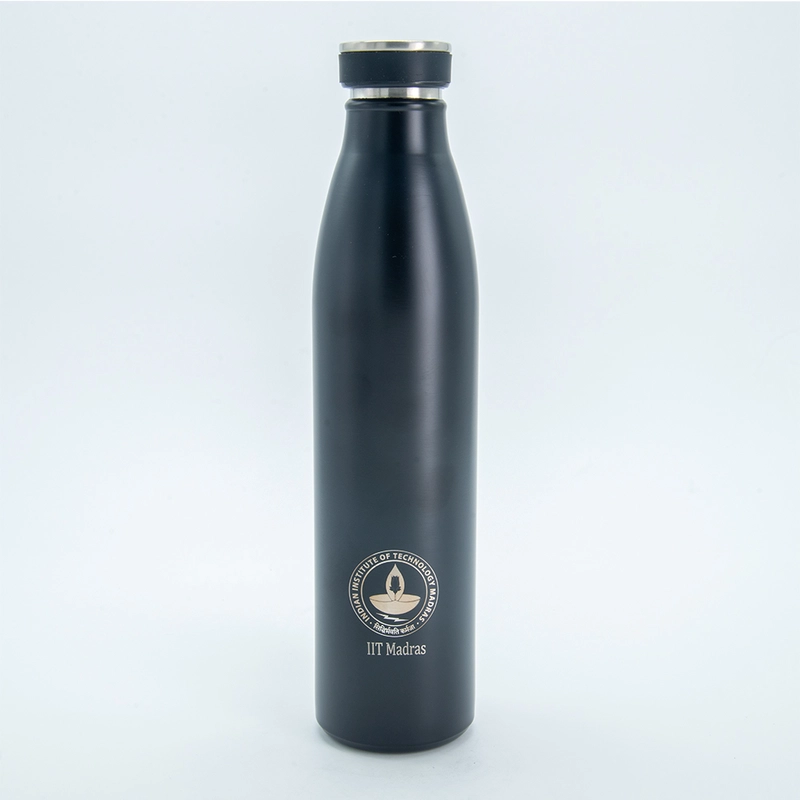 IITM matte black stainless steel flask