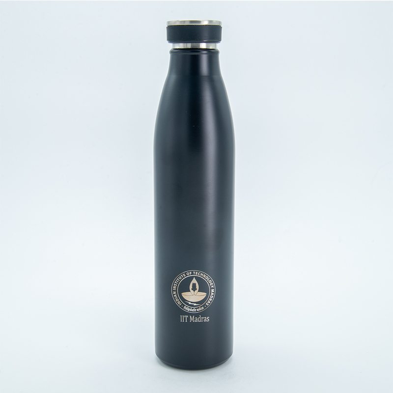 IITM matte black stainless steel flask