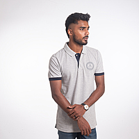 IITM Polo-Grey Melange Tshirt
