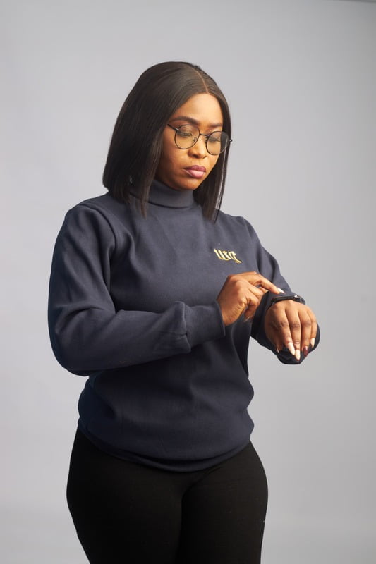 Navy Blue Turtleneck (Female) Navy Blue Turtleneck (Female)