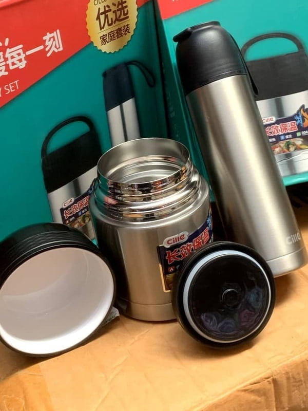 Cille food and water flask 650ml+500ml