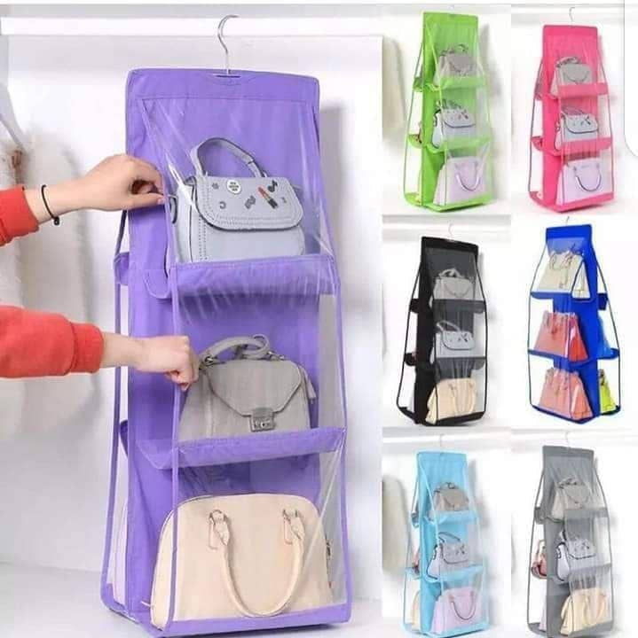 Bags storage/Hanger with 6 compartments