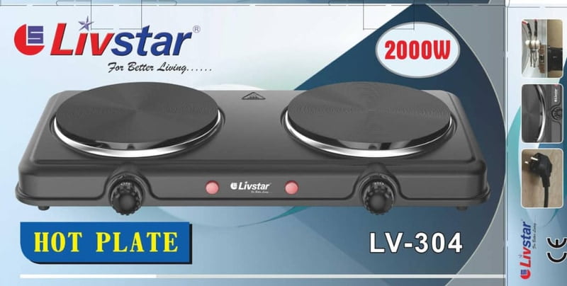 LIVSTAR 2 FACES HOT PLATE 200OW