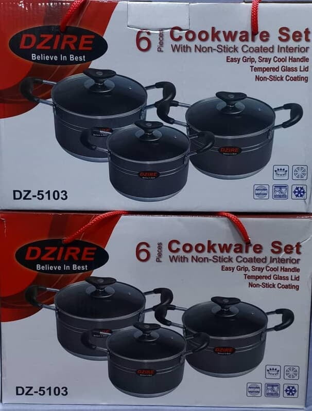 DZIRE 3 POTS SET - SIZES 20, 22 & 24CM