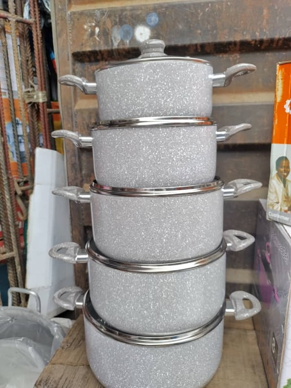 ULTIMATE MARBLE 5 POTS SET  - 20,22,24,26 AND 28CMSIZES