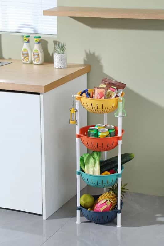 4 LAYERS FRUIT STORAGE KITCHEN STORAGE HOME STORAGE BASKETS