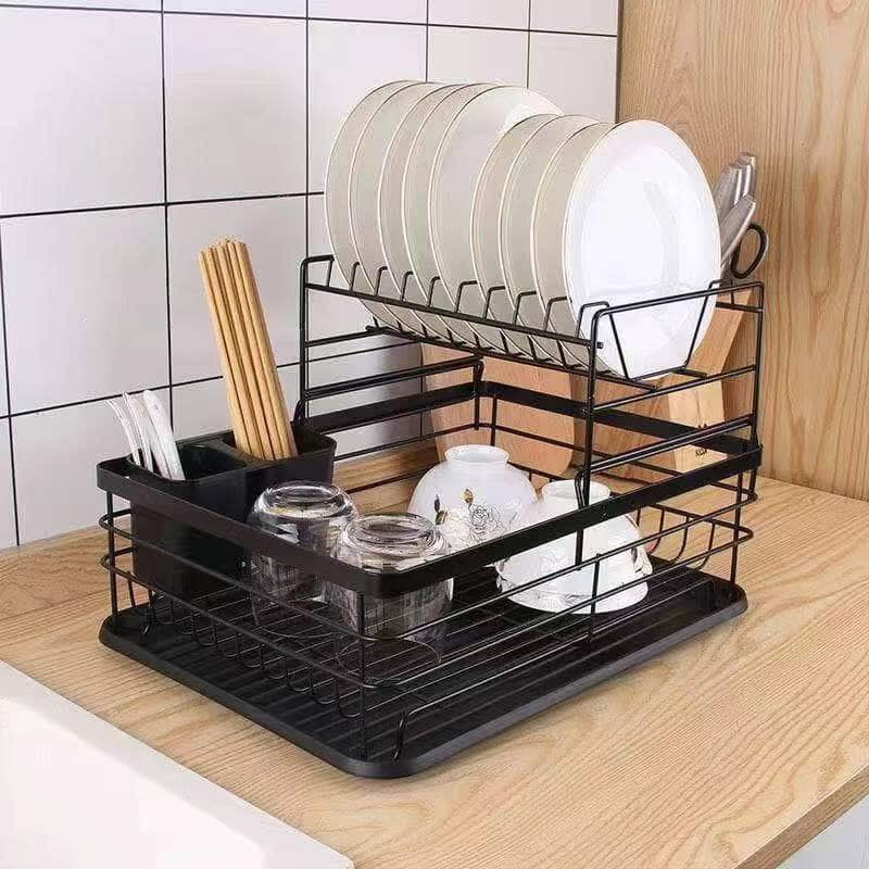 SDANT DISH DRAINER WITH CUTLERIES STORAGE