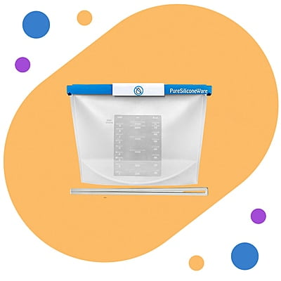PureSiliconeWare Reusable Silicone Bag