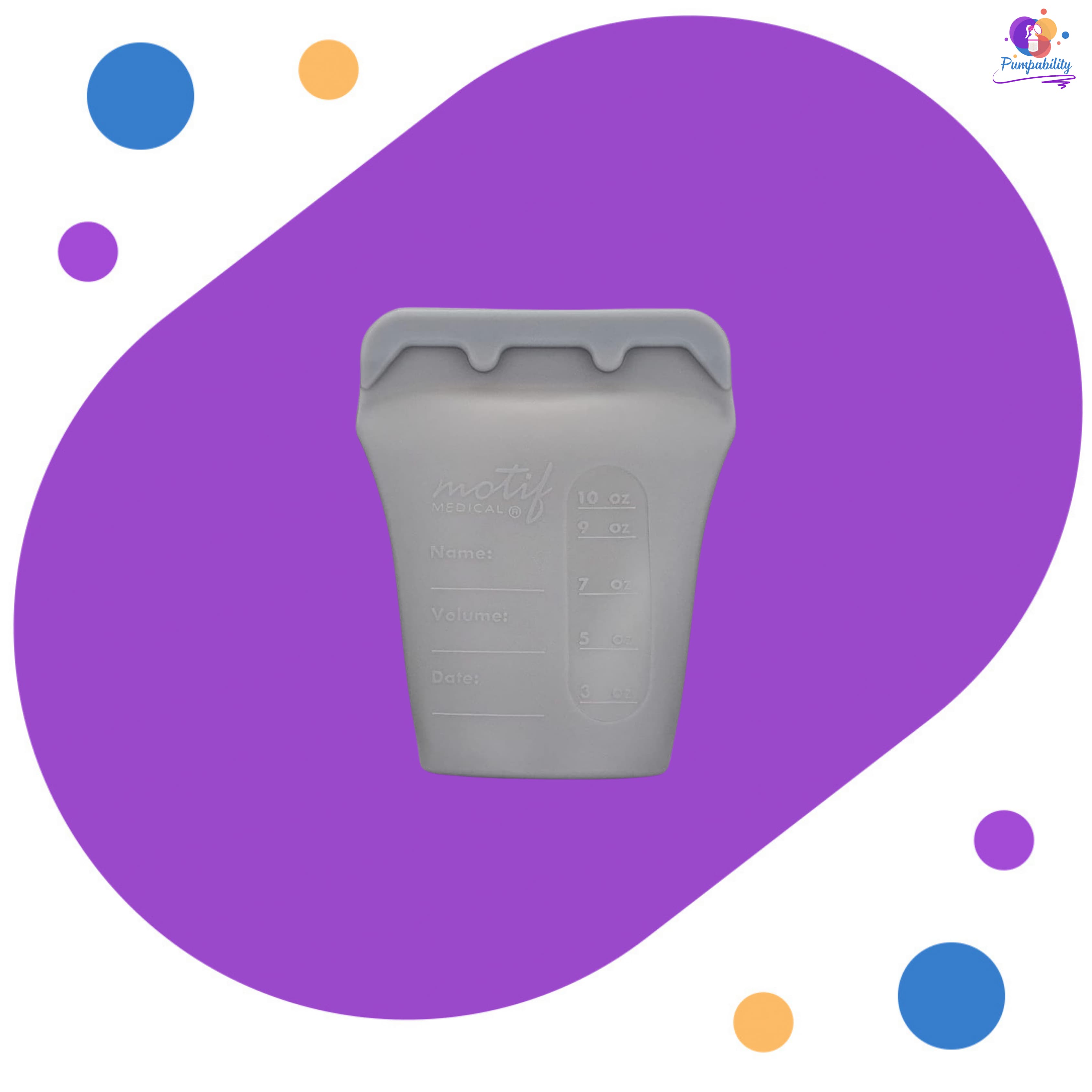 Motif Medical Reusable Silicone Bags 10 oz