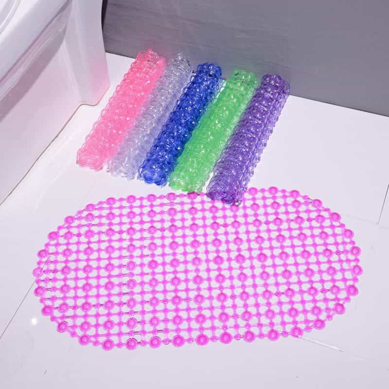 PVC BATHROOM NON SLIP MATS NON SLIP  BATHROOM CARPET WITH SUCTION CUPS