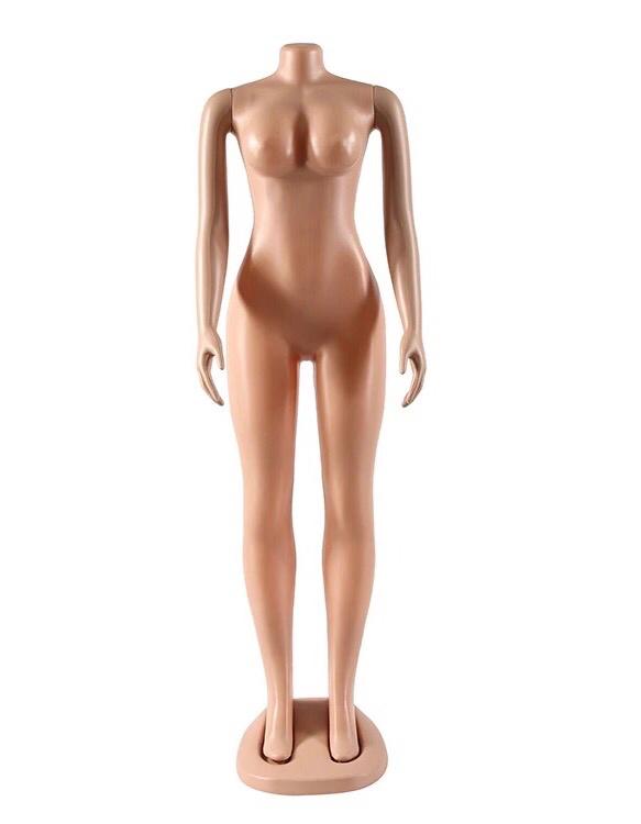 Non detachable Headless and Armless Plastic Female Mannequins