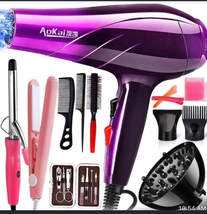HAIR DRYER SET WITH ACCESSORIES