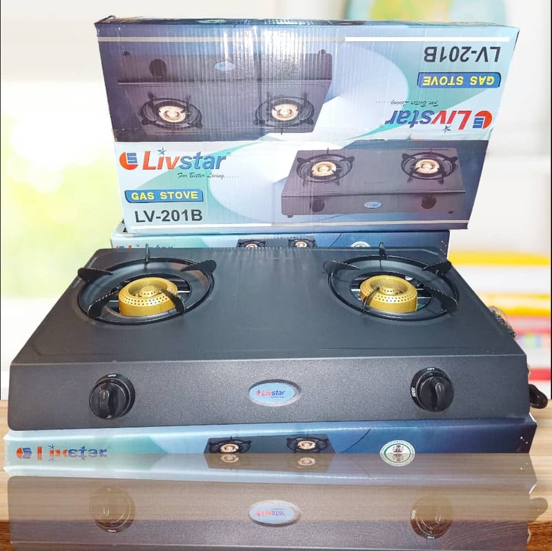 LIVSTAR NON STICK 2 BURNERS GAS COOKER