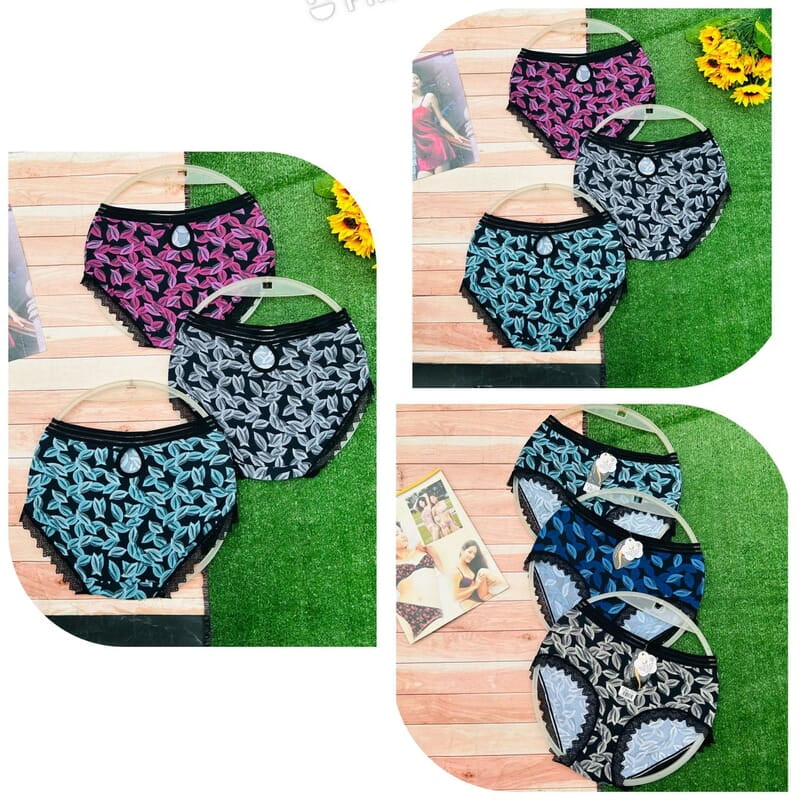 QUALITY OPEN CROCHET LYCRA QUALITY PANT-3PCS