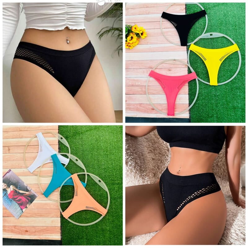 SPANDEX THONG PANT-3PCS
