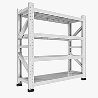 Elegant White Shelving 200x60x200