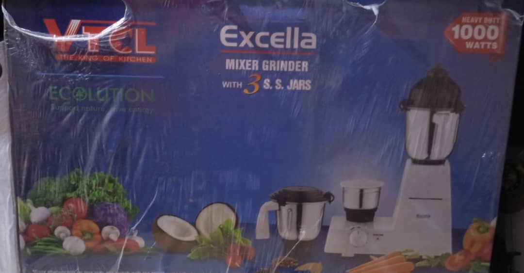 VTCL High Quality 3 Jars Vtcl Excella Blender Grinder (1000w)