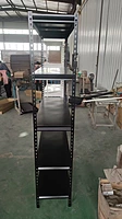 Slim Black Shelving 10x120x198