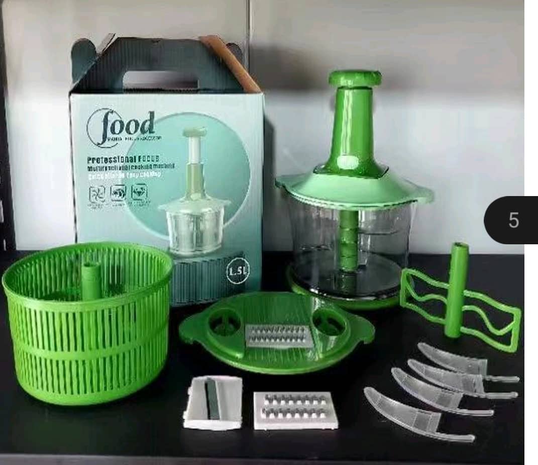 MANUAL CHOPPER MANUAL BLENDER WITH DRAINING BASKET AND OTHER ACCESSORIES