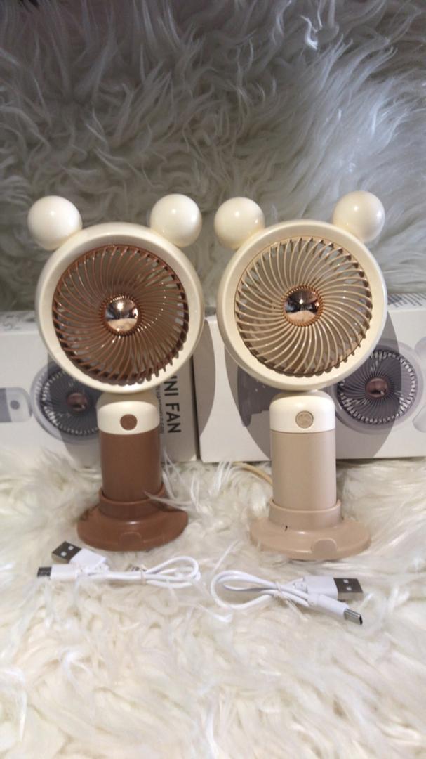CARTOON HANDHELD RECHARGEABLE FAN