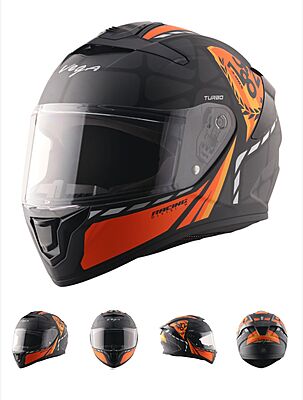 VEGA TURBO DX SQUAD BLACK/ORANGE C/V L