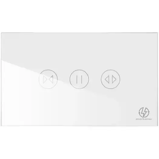 Tuya Wi-Fi Curtain White US Single