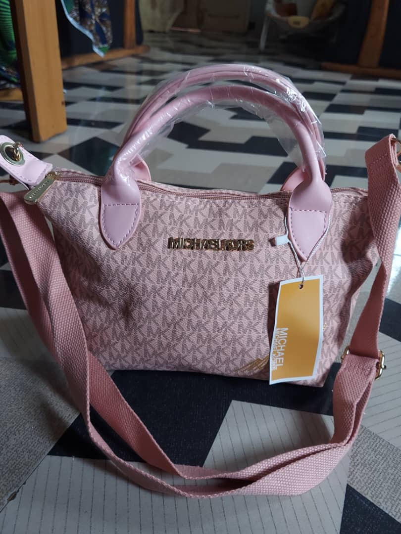 MICHEAL KORS REPLICA PORTABLE BAG  18 BY 32CM - PINK