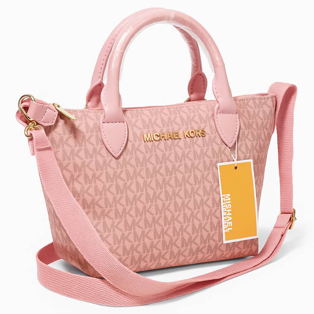 MICHEAL KORS REPLICA PORTABLE BAG  18 BY 32CM - PINK