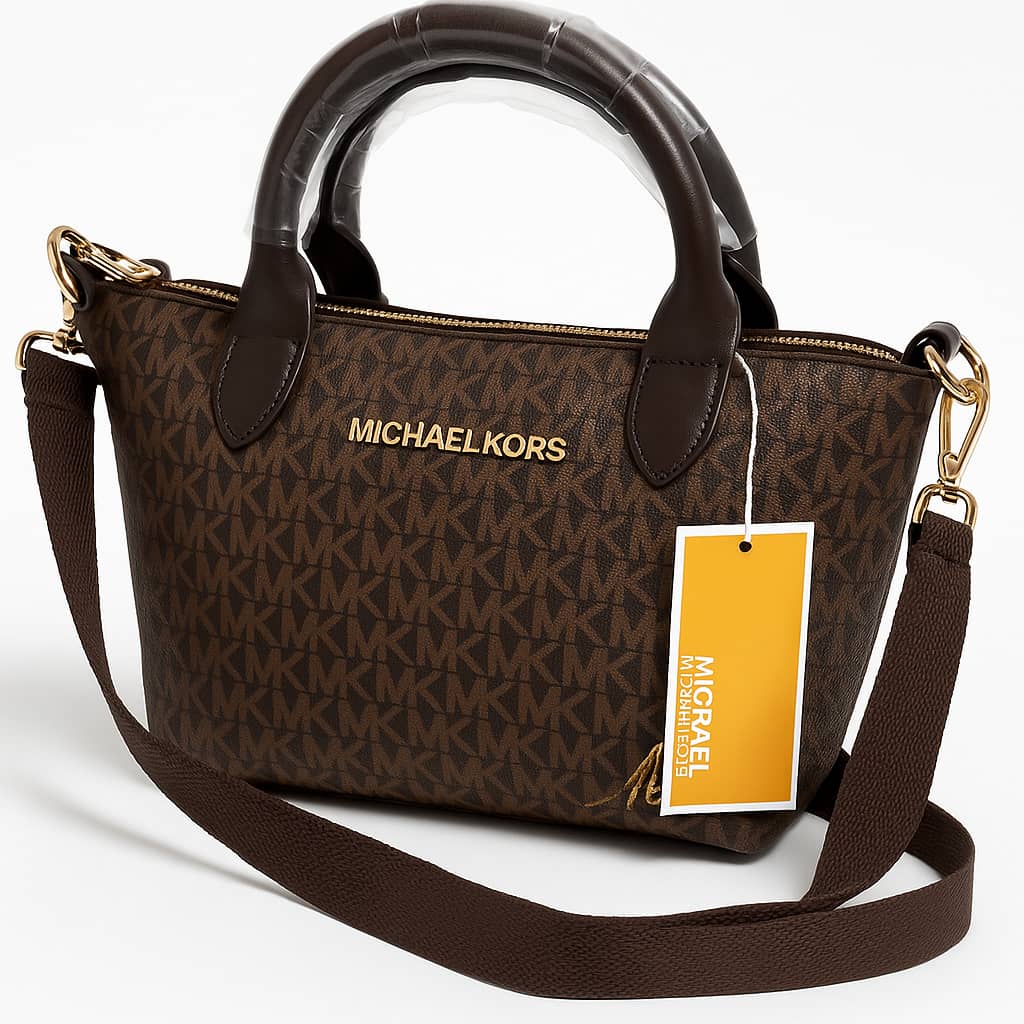 MICHEAL KORS REPLICA PORTABLE BAG  18 BY 32CM - BROWN