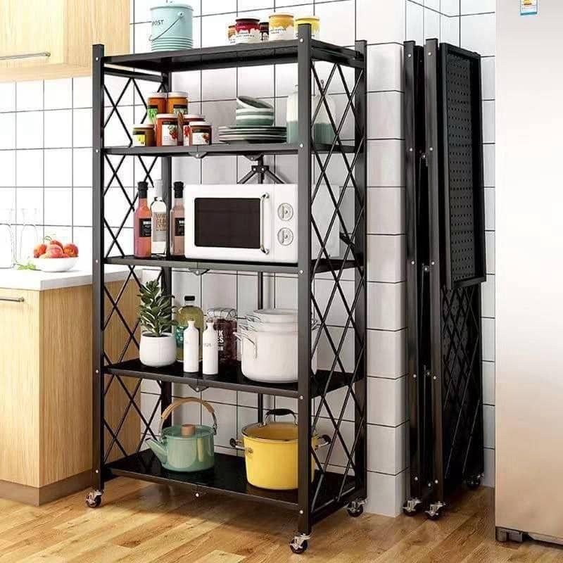 5 LAYERS FOLDABLE STEEL KITCHEN RACK
