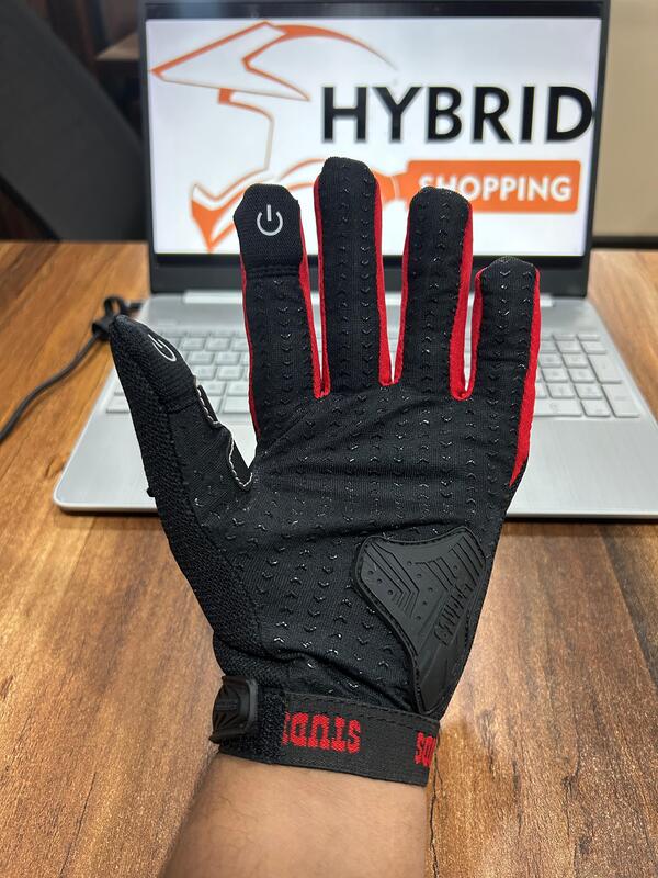 STUDDS GLOVES SMG-2 RED (L)