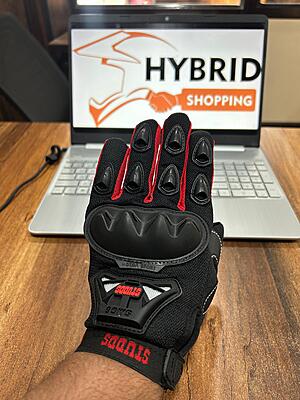 STUDDS GLOVES SMG-2 RED (L)